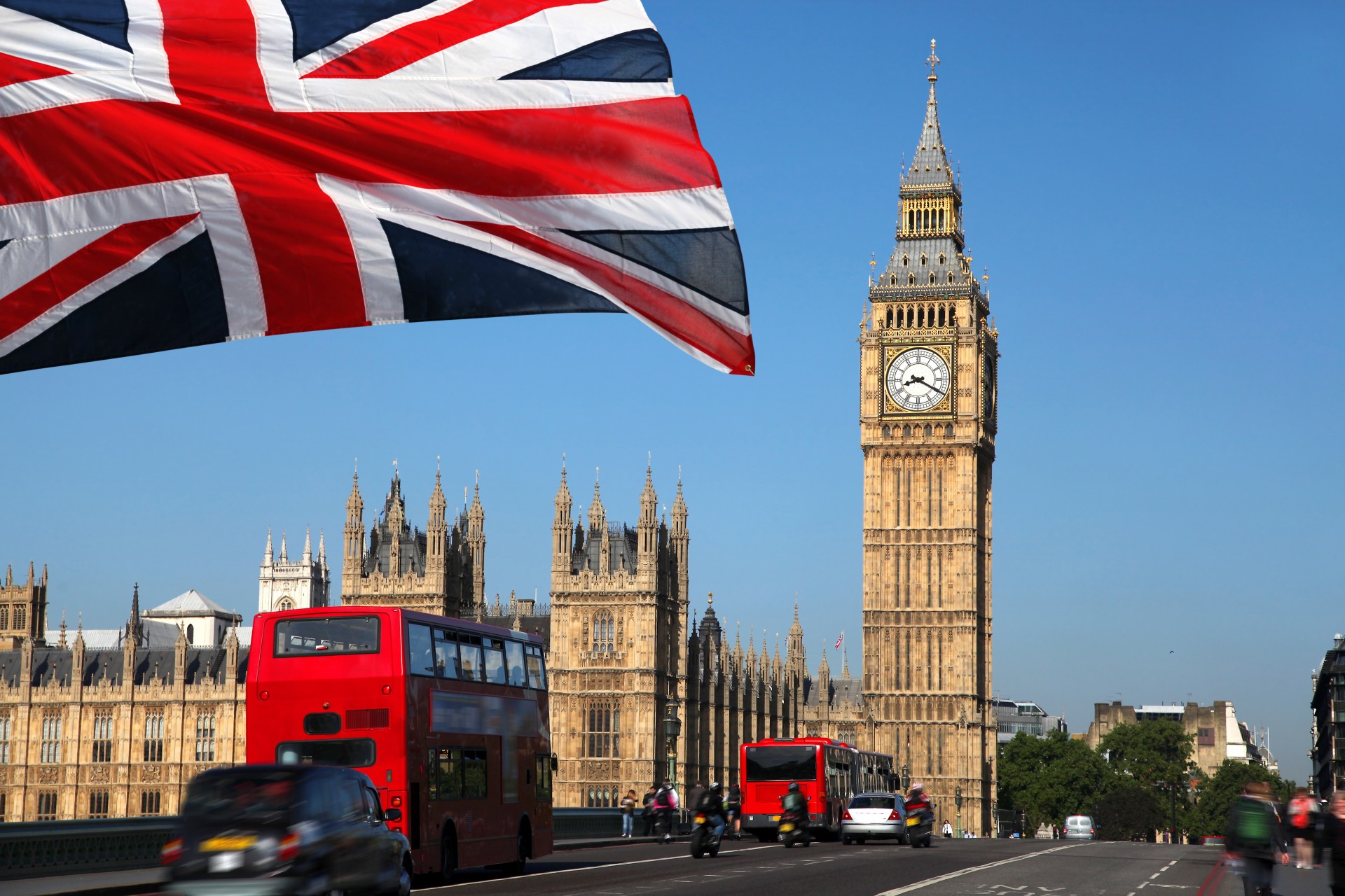 Parlament i Big Ben, London avionom